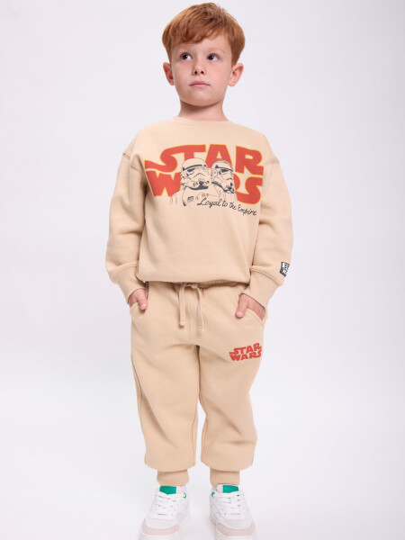 Pantalón deportivo jogger Beige