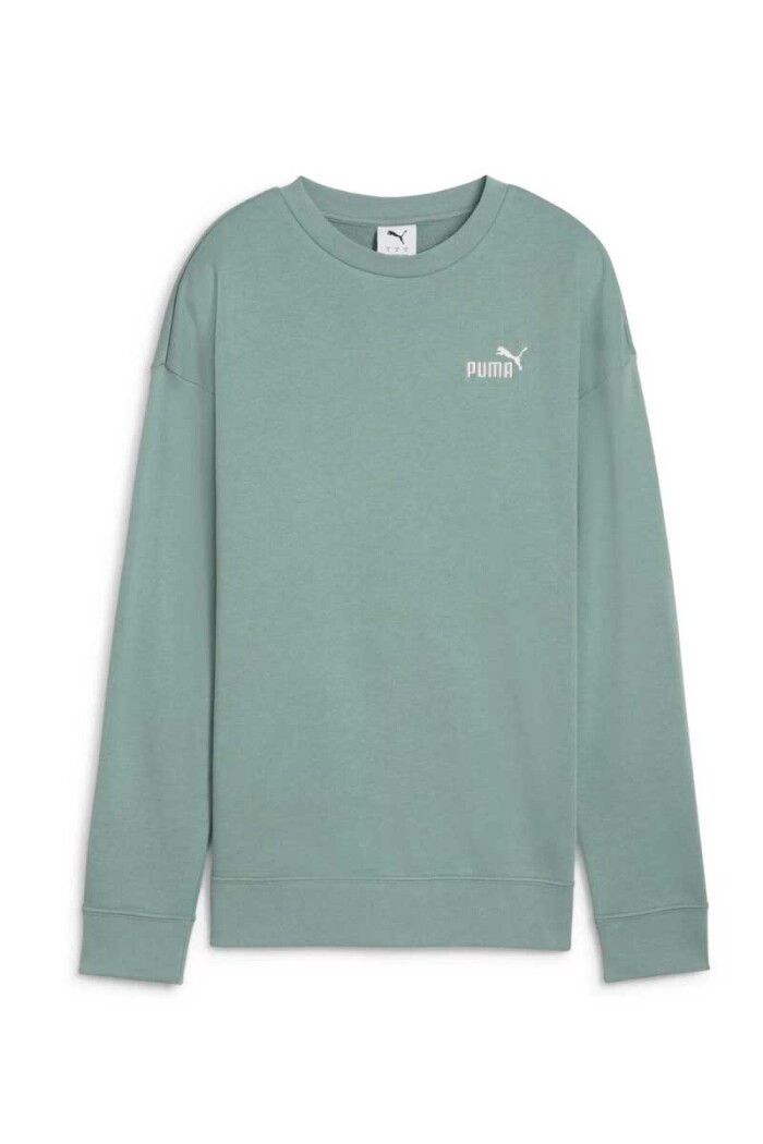 BUZO PUMA ML N1 LOGO RELAXED CREW Verde