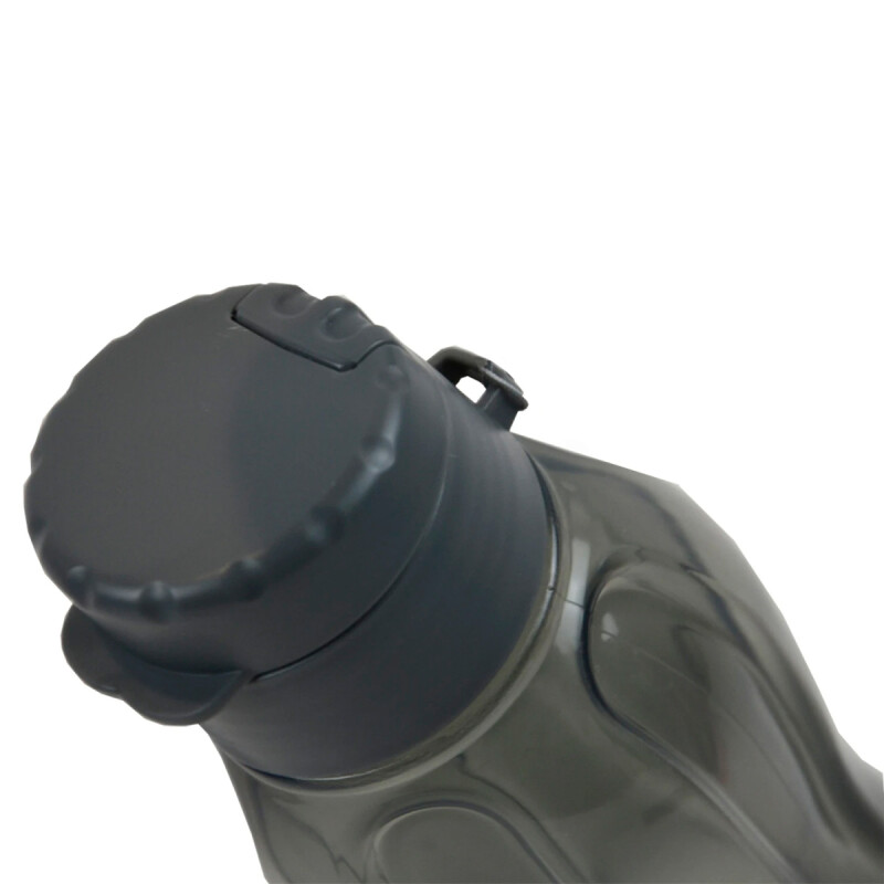 Botella caramañola plástica con tapón 800 ml NEGRO