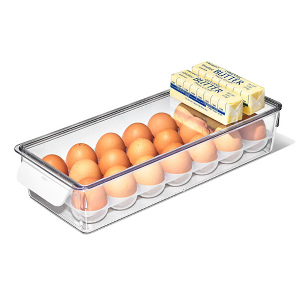 OXO GG RECIPIENTE PARA HUEVOS DE REFRIGERADOR CON BANDEJA EXTRAÍBLE N/A