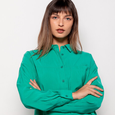 CAMISA MANDORLA Verde Esmeralda