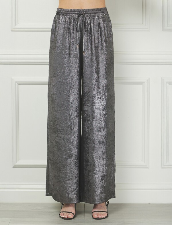 Pantalon Pull On Brillo PLATEADO