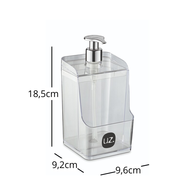 Dispensador de jabón líquido 500 ml TRANSPARENTE