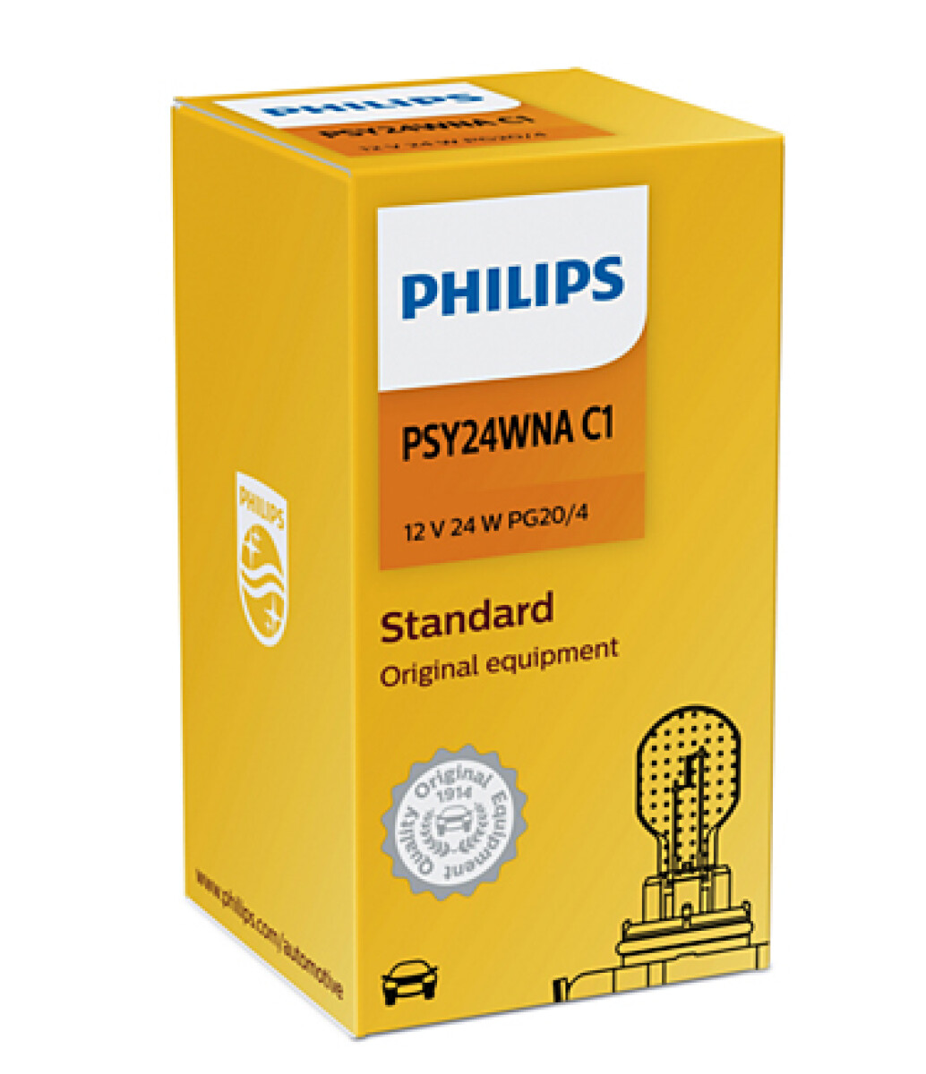 LAMPARA - SEÑALERO 12V 24W PSY24W PG20D PHILIPS 