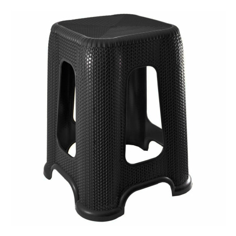Banqueta simil ratán NEGRO