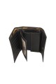 Billetera grande de cuero multiples bolsillos Negro