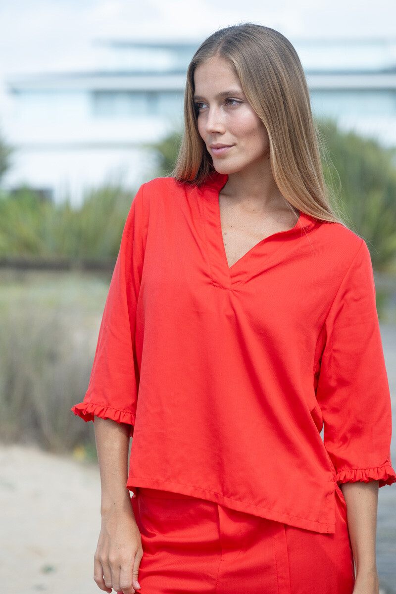 Camisa luna - Rojo 