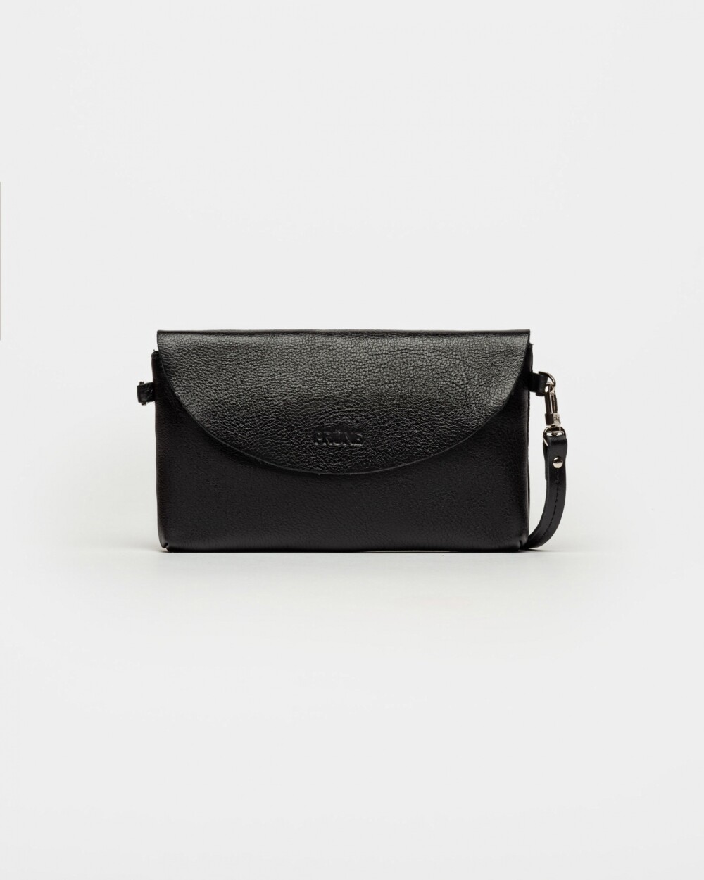 Mini Bag Viena En Cuero Liso Satinado Negro