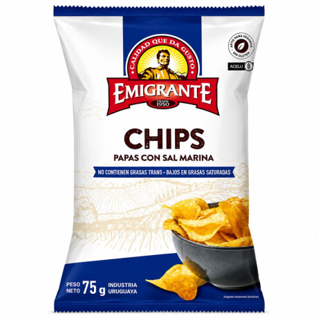 SNACK PAPA CHIPS EMIGRANTE 75G CON SAL SNACK PAPA CHIPS EMIGRANTE 75G CON SAL
