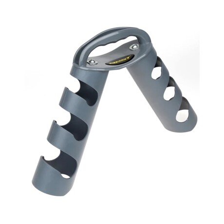 Set de mancuernas revestidas con soporte plegable Best Gris
