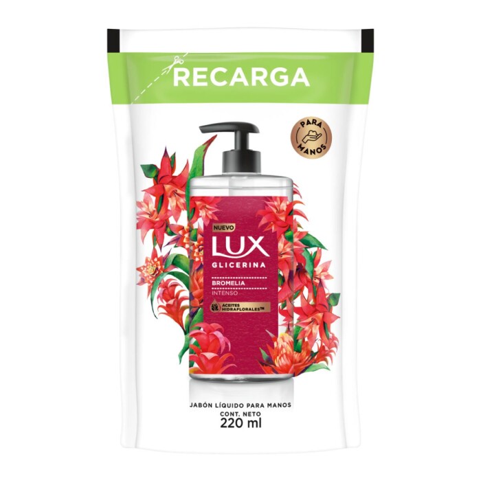 LUX JABON LIQ GLIC BROMELIA REFIL única