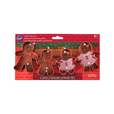 Juego Cortante Familia Gingerbread x4 Juego Cortante Familia Gingerbread x4