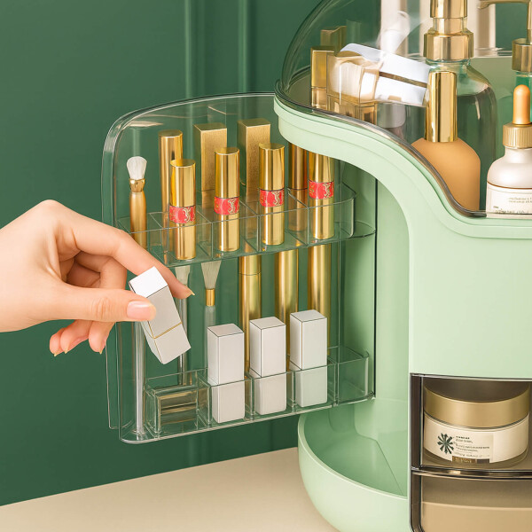 Organizador De Maquillaje Y Cosmeticos Perfumes Acrilico Beauty Imback Color Verde Claro Organizador De Maquillaje Y Cosmeticos Perfumes Acrilico Beauty Imback Color Verde Claro