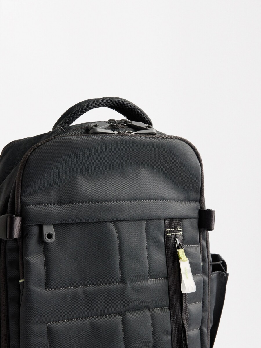 Mochila De Cabina De Nylon gris