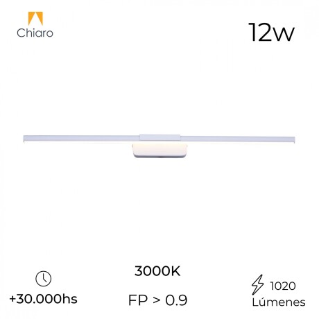 Luminaria Barra de led lineal 60cm BLANCO 12w Luminaria Barra de led lineal 60cm BLANCO 12w