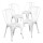 Pack 4 Sillas Tolix Lumax Varios Colores Blanco