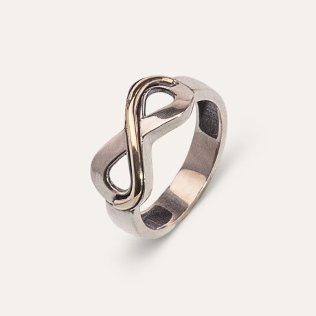 Anillo Infinito - Plata y Oro Anillo Infinito - Plata y Oro