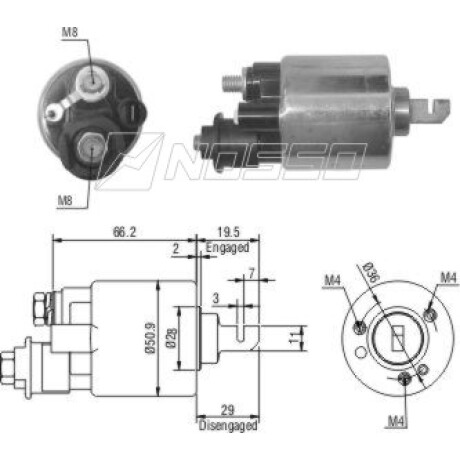 AUTOMATICO DE ARRANQUE HONDA SOLENOIDE HONDA ACCORD ARR.MITSUBA ZM AUTOMATICO DE ARRANQUE HONDA SOLENOIDE HONDA ACCORD ARR.MITSUBA ZM