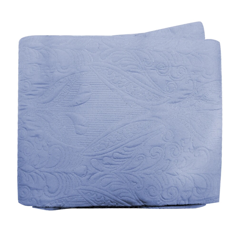 Colcha H&K - Portugal Queen - 240x260cm Azul Piedra