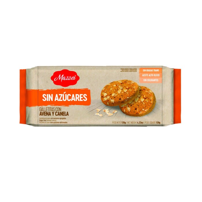 MAZZEI BANDEJITA AVENA SIN AZUCAR 110 GR única