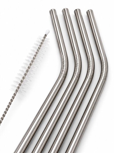 SORBITOS DE METAL CON CEPILLO 5 PCS PLATEADO