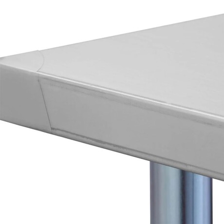 Mesada Central con Estante Inferior de Acero Inoxidable 60 x 60 x 85 cm Mesada Central con Estante Inferior de Acero Inoxidable 60 x 60 x 85 cm