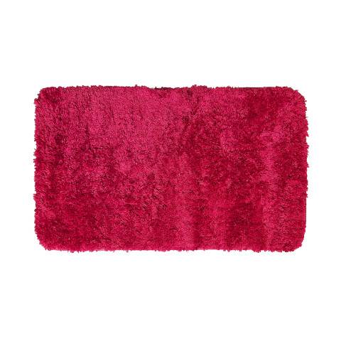 Alfombra Baño con Pelo Largo Home Class 45 x 75 cm BORDO