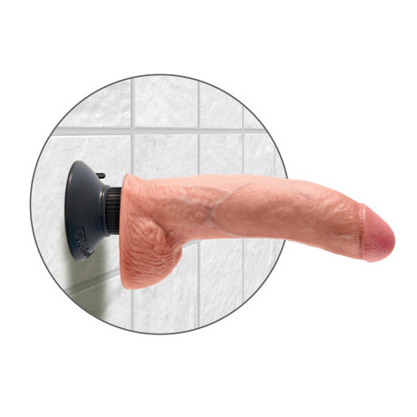 Dildo Realístico Vibrador con Ventosa King Cock 23cm Dildo Realístico Vibrador con Ventosa King Cock 23cm