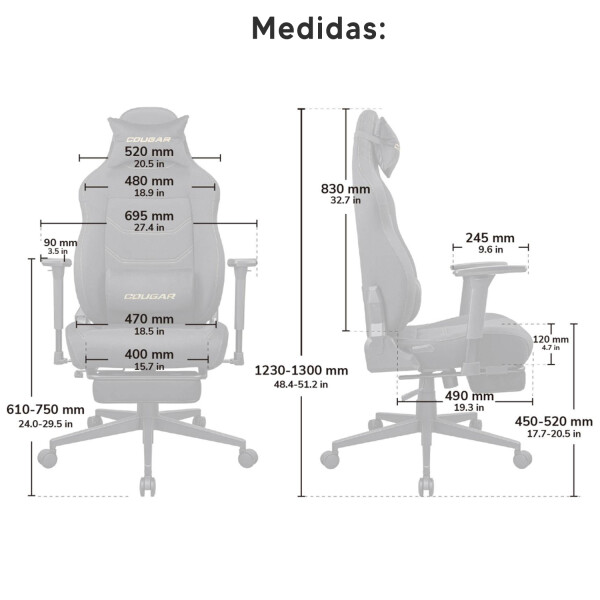 Silla Gamer Cougar Explore Neo Royal F Posa Pies SILLA COUGAR EXPLORE NEO ROYAL F