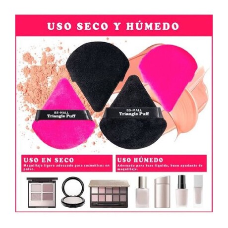 Set de 14 esponjas BS-Mall para base Triangle Puff con estuche colores surtidos Set de 14 esponjas BS-Mall para base Triangle Puff con estuche colores surtidos