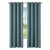 Cortina Blackout 100% Engomada Termica Set 2 Paños Tipo Lino Color Azul Piedra