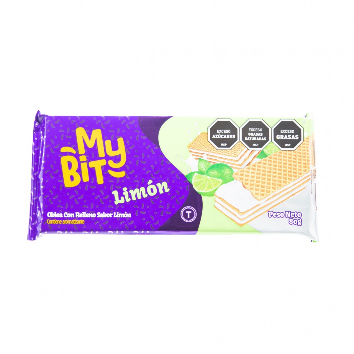 WAFFLE MYBIT 80GRS - Limón 