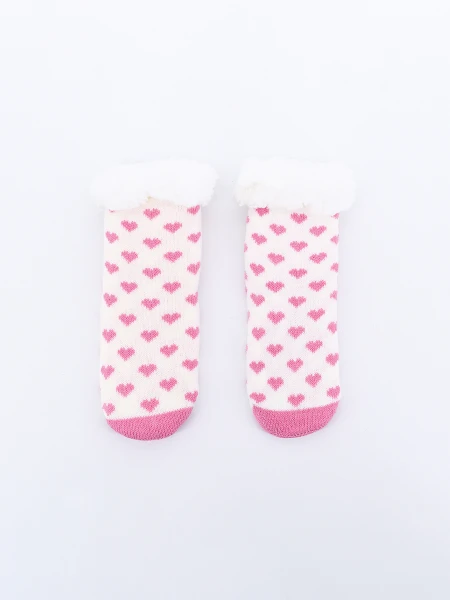 MEDIA SHERPA CORAZONES BLANCO