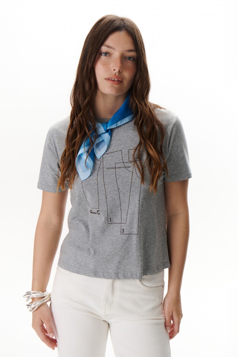 REMERA MOLDES MELANGE