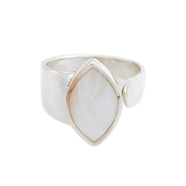 Anillo Oval-Plata 925 Ajustable-Piedra Nacar-AN3366 conpiedra