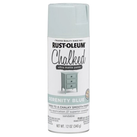 Esmalte en Aerosol Tizado Chalked 340g Rust-Oleum Azul Sereno