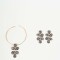 Collar Becky, Set Collar Y Caravanas Color Unico