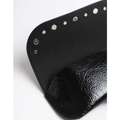 Estuche De Pu Crocco Con Tachas Combinacion Bicolor