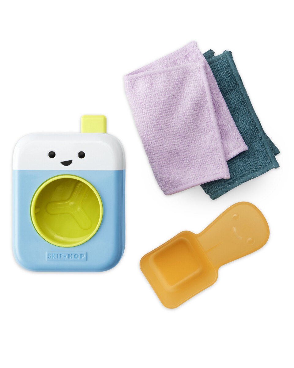 Juego de baño con lavarropas interactiva 