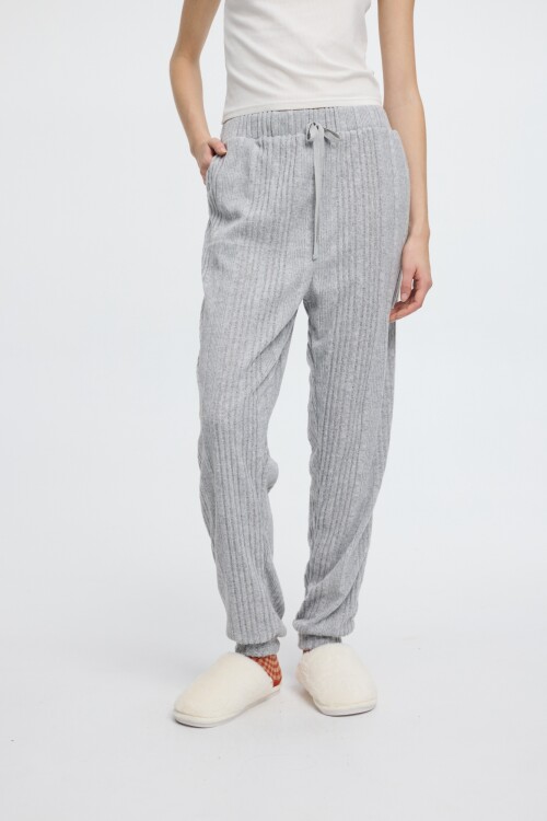 Pantalón Ivana Gris Melange