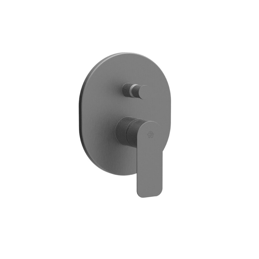 Grifería Baño Ducha Monocomando Empotrada con Transferencia Gunmetal Línea Coty Grifería Baño Ducha Monocomando Empotrada con Transferencia Gunmetal Línea Coty