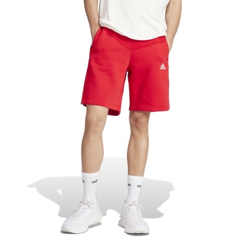 Short Adidas Essentials 3 Rayas Rojo