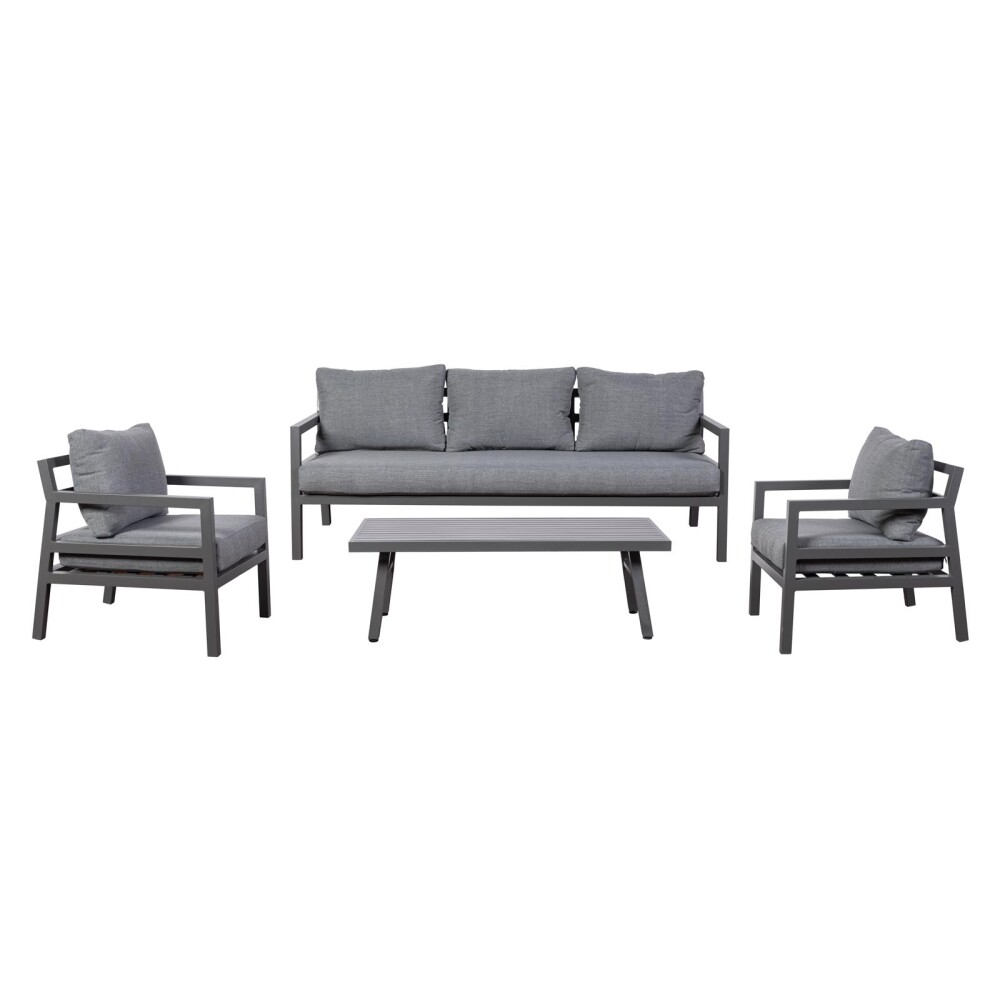 SET DE LIVING ALUMINIO GRIS PORTOFINO