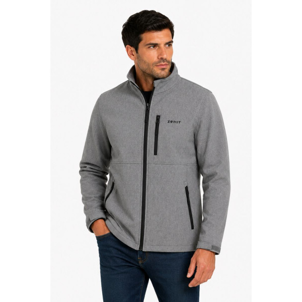 CAMPERA SOFTSHELL GRIS MELANGE L CAMPERA SOFTSHELL GRIS MELANGE L