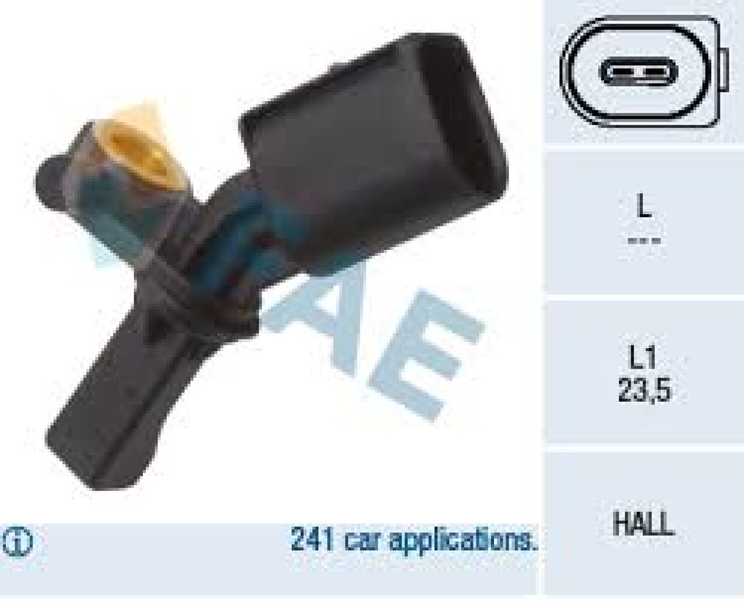 CAPTOR VOLKSWAGEN SENSOR ABS TRASERO DERECHO GOL G5 G6 FOX SURAN UP - 