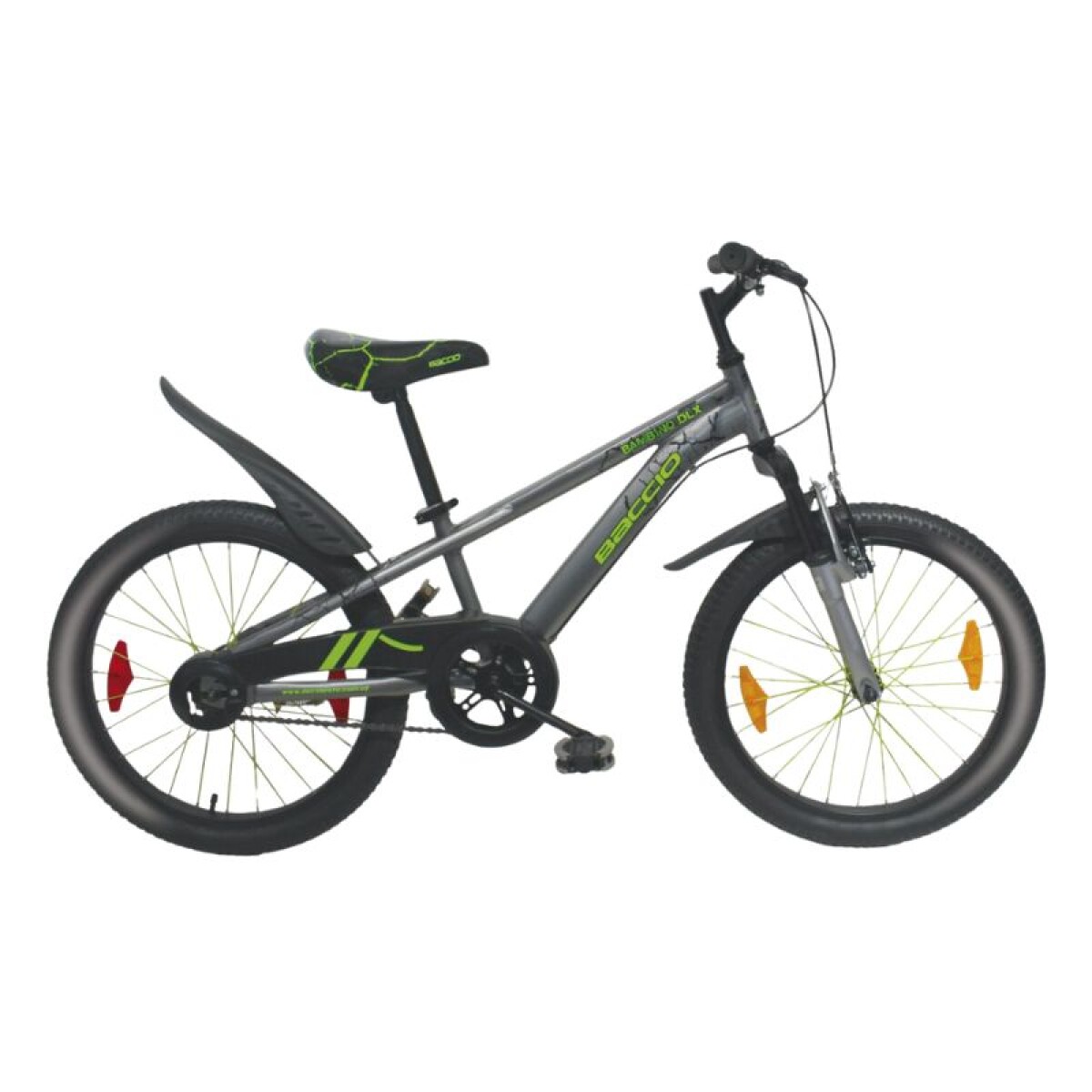 Bicicleta Infantil Bambino DLX - Rodado 20 - Baccio - Gris 