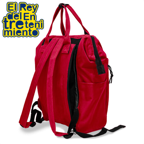 Mochila Cartera Everlast Bolso Dama Urbana Antirrobo Rojo