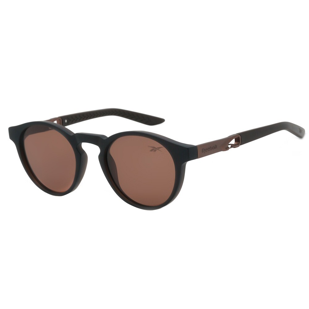 Lentes De Sol De Policarbonato Redondo Reebok Marrón/Marrón
