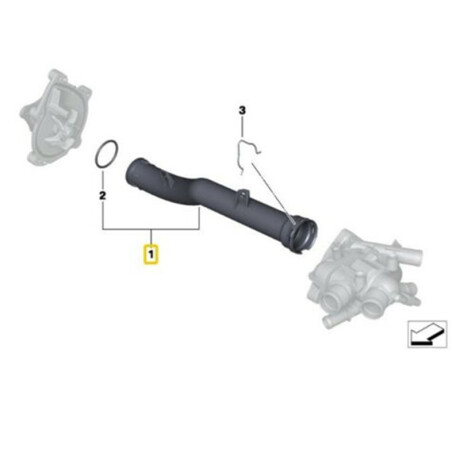 CAÑO CITROEN - PEUGEOT PLASTICO BOMBA AGUA 208 2008 5008 MOTOR 1.6 THP - CAÑO CITROEN - PEUGEOT PLASTICO BOMBA AGUA 208 2008 5008 MOTOR 1.6 THP -