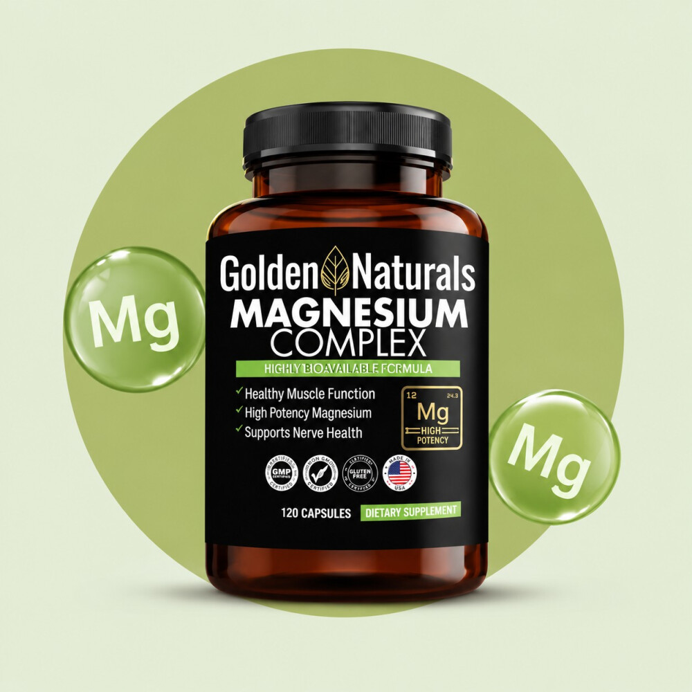 Magnesium Complex | 100 Cápsulas Golden Naturals Magnesium Complex | 100 Cápsulas Golden Naturals